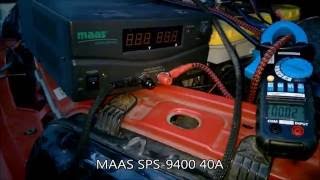 Battery Charger Test: Manson SBC-2150 50A, MAAS SPS-9400 40A, Biltema 15A