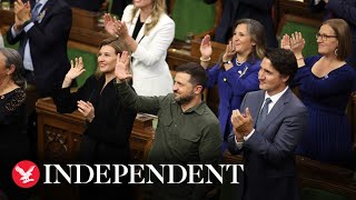 Trudeau and Zelensky give Ukrainian Nazi war veteran standing ovation in Canadian parliament
