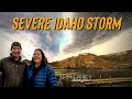 We get caught in a SEVERE hail Storm at this IDAHO camping Spot!!