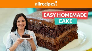 How to Make the Easiest Chocolate Cake From Scratch 🍫 🍰 | Easy \u0026 Quick Homemade Chocolate Cake