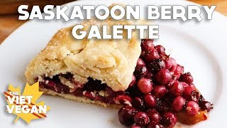 Vegan Saskatoon Berry Galette aka What Happens When You Fail At Pie