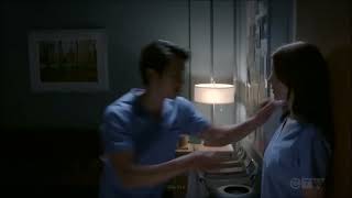 Grey's Anatomy 19x03 Kiss Scene - Jules and Benson