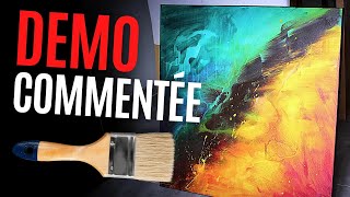 Démo / cours de peinture abstraite commenté