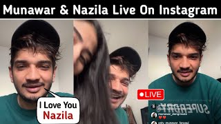 Munawar & Nazila Live On Instagram, Munawar Faruqui First Live After BB17, Munawar Faruqui Live