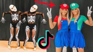 Recreating VIRAL TIK TOK challenges with my TWIN!