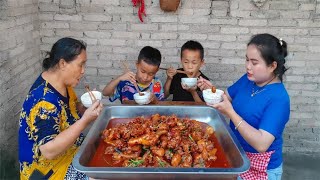 7月的夏天，炒一锅贵州辣子鸡吃，下饭真过瘾【梅子美食】