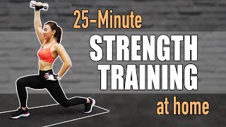 25-Min Strength Training at Home for Women to Lose Weight | Joanna Soh