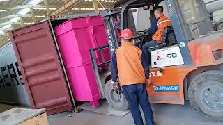 ALQ80 Asphalt Mixing Plant Being Loaded Into Container