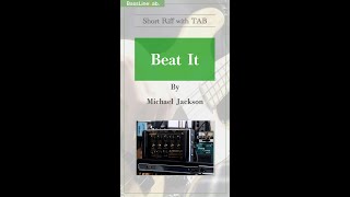 【Short Riff w/ Tab】Beat It by Michael Jackson #Shorts