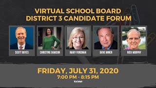 Virtual Manatee School Board District 3 Candidate Forum