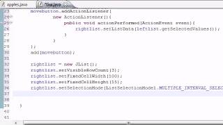 Java Programming Tutorial 73 Moving List Items Program