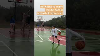 48 weeks making middle school basketball team - week 1 #basketball