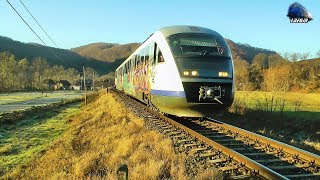 Trenurile Dimineții/Morning Trains in Defileul Crișului Repede Canyon - 24 November 2019