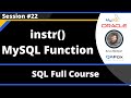 SQL - Part 22 - instr() MySQL String Function
