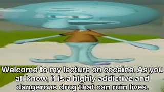 Professor Squidward's Lecture on Cocaine (AI Sponge Rehydrated Clip)