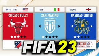 10 *NEW* FIFA 23 CREATE A CLUB CAREER MODE IDEAS!