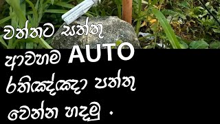 සතුන්ගෙන් වගාව ආර්ක්ෂා කරන උගුල.හරි සරලයි.Diy  crop protection trap.