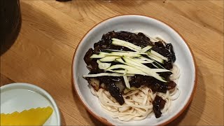 Jajangmyeon : Korean Black Bean Sauce Noodles | Recipe | ASMR