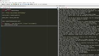 Webscraping Trending NYT Headlines with Python using BeautifulSoup