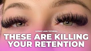 This is KILLING your lash retention - Do this to fix it!
