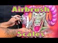 Make Airbrushing Scales Easy! Scale Effects stencils by Mikes Brush