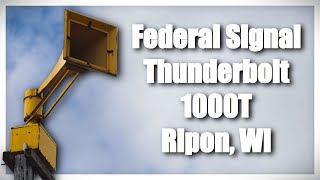 Federal Signal Thunderbolt 1000T Siren Test | Full Alert | Ripon, WI (Fond du Lac Co.)