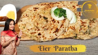 indisch Kochen : Eier Paratha | gefülltes Fladenbrot aus indien | Paratha selber machen | Paratha