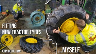 The JD 6200 is Now VINTAGE || Gets NEW TYRES & RESPRAYED WHEELS