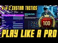 BEST FIFA 21 442 PRO PLAYER CUSTOM TACTICS - FIFA 21 ULTIMATE TEAM TACTICS AND PLAYER INSTRUCTIONS