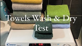 Candy RapidO Washer Dryer: Test- Towels Wash & Dry