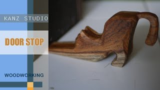 Wooden DOOR STOP Animal Design CAT model | DIY Woodworking