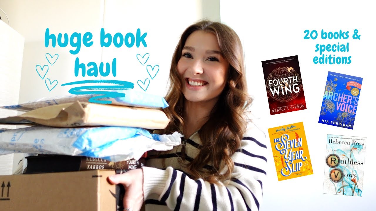 Huge Book Haul Unboxing Youtube