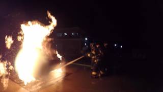 2017 Whippany Fire Dept Car Fire Training at the Fire Academy