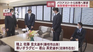 「継続的に静岡から選手が出るように施設を…」パラアスリートが川勝知事に要望書提出　静岡県