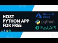 Deploy Python App on Azure | Step-by-Step Guide to Web App Service #azure #hosting #fastapi