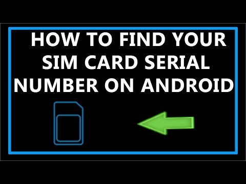 How to Find Your SIM Card Serial Number On Android ? How to Find Your SIM Card Serial Number On Android ?