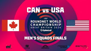 2024 IRF Roundnet World Championships - Men's Squad Finals | Canada vs United States