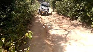 Offroad trekking, jungle safari in Mahindra jeep, Nelliyampathy