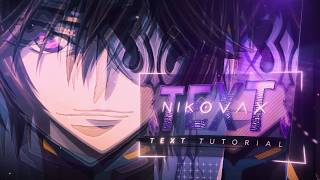 Nikovax Text Animation Tutorial | After Effects