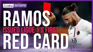 Double Yellow Card Becomes Ramos' First Red Card in Ligue1