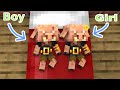 Baby Piglin Brute Girl and Baby Piglin Brute Boy - Sad Story - Minecraft Animation