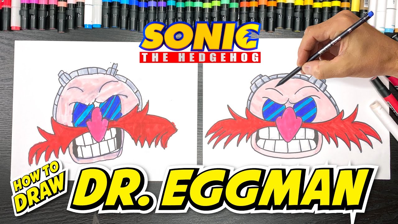 How To Draw Dr. Eggman Sonic The Hedgehog | Easy Beginner - YouTube