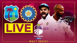 🔴 LIVE | West Indies v India | 1st Cycle Pure Agarbathi Test powered by Yes Bank | Day 2