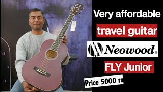 Neowood FlyJ travel guitar| Review and sound demo| Price 5000 rs