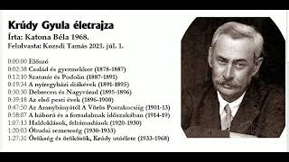 Krúdy Gyula életrajza (Katona Béla 1968.) [Kozsdi Tamás hangoskönyv 2021]  91p