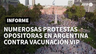 Numerosas protestas opositoras en Argentina contra 'vacunación vip' | AFP