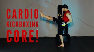 Ep. 264: Cardio Kickboxing CORE at Home [Full Class/NO bag needed] 1780 Fitness and Martial Arts