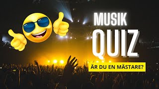 🎤 MUSIKQUIZ SVENSKA - 50 FRÅGOR OM MUSIK 🎹