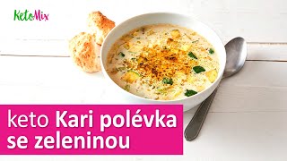 KetoMix videorecept - Kari polévka se zeleninou