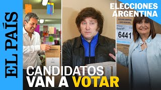 ELECCIONES ARGENTINA 2023 | Candidatos acuden a las urnas a votar | EL PAÍS